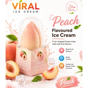 VIRAL PEACH ICE CREAM (FRUIT SHAPED)